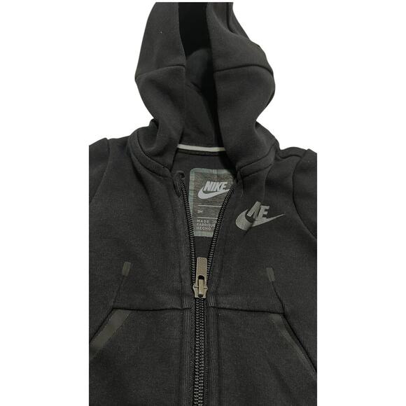 Nike Baby Tech Fleece Hooded Coverall Onesie - Picture 3 of 4